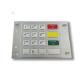 IP65 Metal Keypad Vending Numeric Kiosk Keyboard 16 Keys 304 Stainless Steel