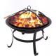 22 Inch Barbecue Portable Fire Pit For Camping Patio Backyard Garden