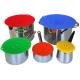 Airtight Seal Silicone Suction Lids , Silicone Lid Covers Fit Any Round Container