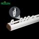 Aluminum Silent Curtain Rail Track 1.0mm Thickness Finish White