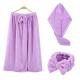 Upgrade Your Bathroom with Coral Velvet Bath Towel Set Enlarged Bra Bath Skirt Hair Band and Dry Hair Cap