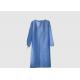 High Durability Disposable Isolation Gowns Round Neck Design Weight 40g