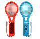 Tennis Racket for Nintendo Switch Joy-cons Grips for Switch Mario Tennis Aces 2-PACKS Red&Blue