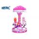 Amusement Equipment Mini Carousel Ride Coin Operated Ice And Snow 3 Players