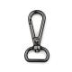 Heavy Industry Hardware Gunmetal D Ring Shiny Surface Strap Dog Swivel Snap Hook