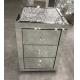 Custom Mirrored Furniture Console Cabinet 2 3 Drawer Bedside Table
