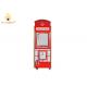 Red Design 1 P Crane Machine Telephone Vending Machine / Claw Game Machine