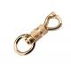 Panic Snap Heavy Duty Brass  Hook Quick Release Swivel Eye Twist Panic Snap