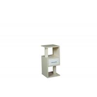 Particle Board Wooden Occasional Tables Two Display Shelves  Storage Organizer Drawer