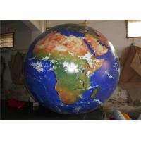 Large 0.2mm PVC Inflatable Advertising Signs / Blow Up Earth Ball