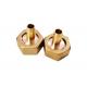 3/4 GHT Thread Brass Garden Hose Fittings With 9.5mm Barb