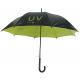 Black UV PROOF Pongee Auto Open Stick Umbrella Diameter 105cm
