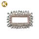 Rectangle Style Crystal Shoe Buckles Outer Diameter 6.2cm*4.1cm