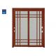 Commercial Building Fireproof Kitchen 60min Sliding Wooden Glass Doors