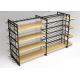 Flooring Stand Retail Display Shelves / Commercial Store Fixtures With Hooks