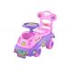 Age 18 Months Kids Ride On Toys W / Music Light Pink Color ABS Plastic Material