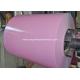 Pink color 0.45mm 1200mm Prepainted Aluminium Coil used for production cooking pot