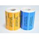 Strong Adhesive Tamper Seal Labels Non Transparent With White Layer Coated