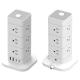 16awg*3 Travel USB Power Tower Desktop Charger Station With Switch Control and 1.8M Cable