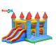 Colorful Inflatable Bouncer House Water Slide Combo Commercial Bouncy Castle