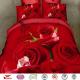 Qwerky Quilts Quirky 3D flower rose Bedding and Quilt Cover Sets，3D bed cover+3D pillow sets