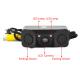 Camera Parking Reversing Radar Sensor Rear View Backup Night Vision CCD Camera With 2 Radar Sensors Indicator CMOS-451P