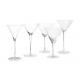 300ml Transparent 19cm Hand Blown Martini Glasses For Home Decor