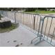 Bridge Shaped Foot 2.5m Crowd Control Fencing For Road Security