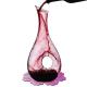 Wedding / Birthday Glass Wine Decanter Punted Bottom Narrow Neck OEM / ODM Service