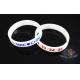 Multi Colored Custom Plastic Bracelets Embossed Silicone Wristbands For Events