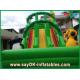 Adult Inflatable Slide Green Inflatable Water Slide 0.55mm PVC Tarpaulin For Amusement Park