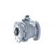 Small Torque 2 Piece Body Ball Valve Floating Type Low Emission Packing