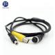 RCA Cable For Backup Camera With 4 Pin Connector , Vehicle RCA Video Power Cable
