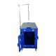 Aluminum Blue 40 Heavy Duty Collapsible Dog Crate With Grooming Arm
