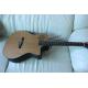 All solid wood 14th guitar customized acoustic electric guitar in satin finishing