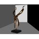 Deer Head Metal Art Sculptures Stainless Steel Electroplating