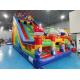 Commercial Pvc Tarpaulin Inflatable Slides Cartoon Characters Inflatable Water Slides Castle For Kids And Adults
