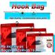 Stationery Set Transparent Plastic Bow Handle Hanger Zipper Lock Cosmetic Pvc Bag With k,Hanger Plastic Hook Bag f