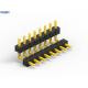 Male 16 Pin Header Connector 2.54 Mm Pitch , Double Plastic Square Right Angle Pin Header