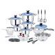 27pcs Private Label Anti corrosion Stainless Steel Cooking Pot for Kitchen