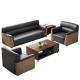 Napa Leather Office Sofa Set for Modern and Comfortable Workspace in Business Receptio