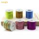 2MM Braided Silk Cord for DIY Chinese Knot Satin Bracelets Making Beading Findings