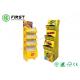 CMYK Free Standing Cardboard Displays Foldable Corrugated Floor Display For Retail Store