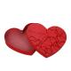 Red Customized Gift Box Heart Shaped Paper Chocolate Packaging Box With Logo Printing