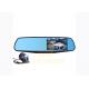 4.3 Inch Dash Cam Rear View Mirror Car Dvr Camera With Dual Recorder