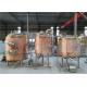 Customized Copper Nano Beer Making Equipment 100L 200L 300L With PLC Control Cabin
