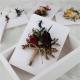 Custom Color Dried Flower Cards , Handmade Floral Cards For Valentine's Day Present