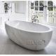 large Freestanding Marble Bathtub Natural Carrara Stone For Bathroom