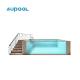 Family Prefab Swimming Pool with Acrylic Clear Panel Window Easy-set and TUV Certified