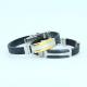 Factory Direct Stainless Steel High Quality Silicone Bracelet Bangle LBI108